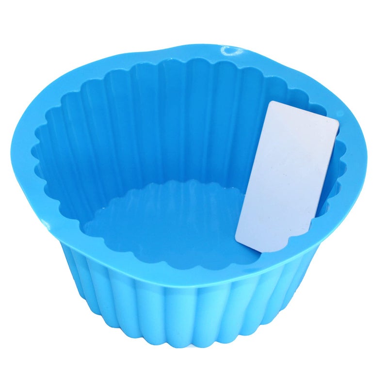 X-Haibei Giant Cupcake Pan Round Chocolate Cake Bread Bakeware Silicone Mold Top Dia. 7.8inch,Bottom 5.3inch, Height 3.5 inch - Image 5